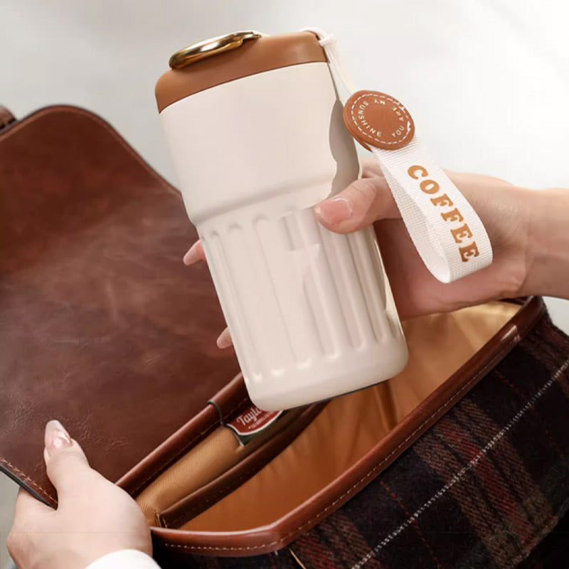 【🎅Świąteczna oferta przedsprzedaży】☕Kubek termiczny do kawy ze wskaźnikiem temperatury😍
