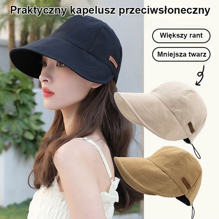 Kapelusz z ochroną UV bez makijażu (50% OFF)