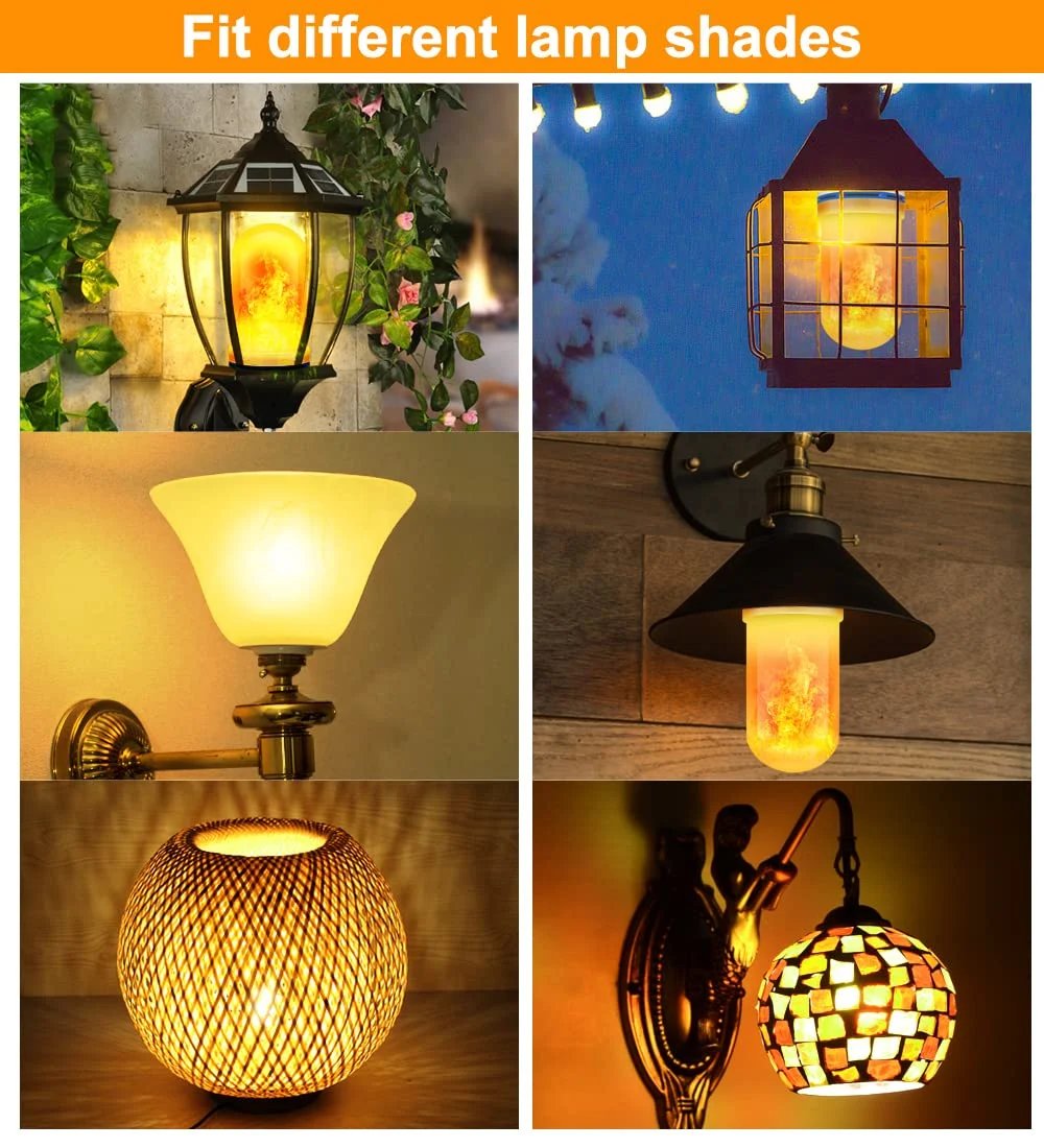 2023 UPGRADE LED FLAME LIGHT BULB Z efektem wykrywania grawitacji Importowane z Niemiec