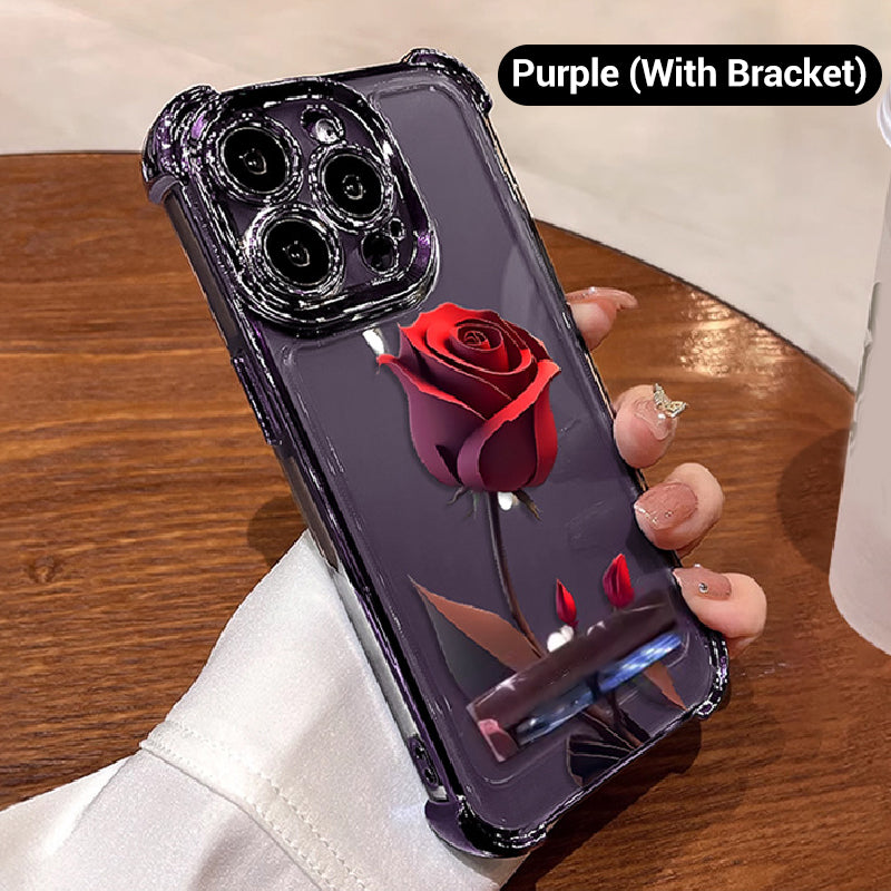 2025 HOT SALE🔥Anti-Drop Red Rose Etui na telefon do iPhone'a z serii 13-16