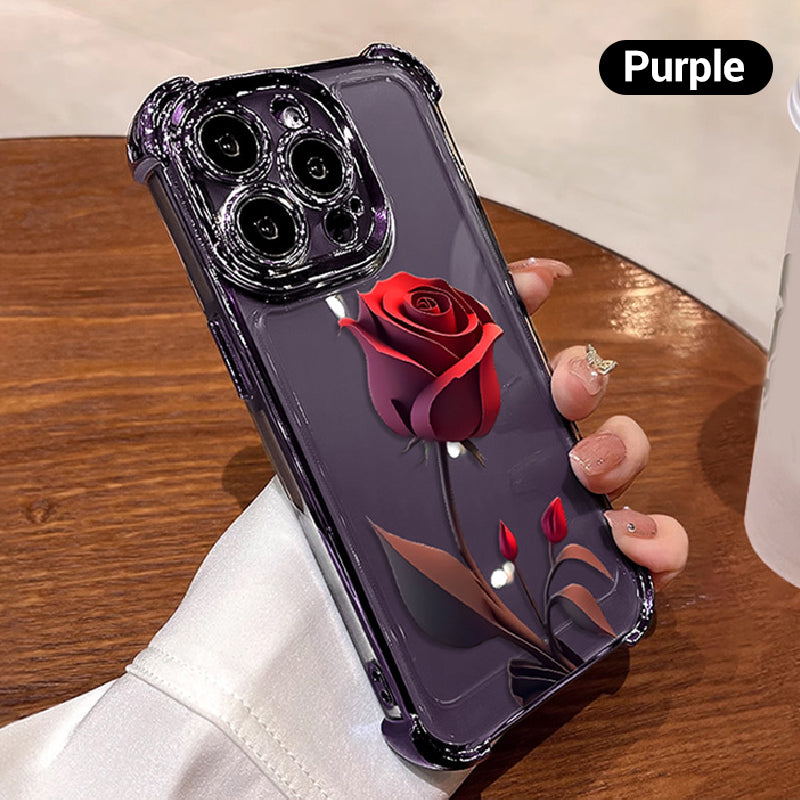 2025 HOT SALE🔥Anti-Drop Red Rose Etui na telefon do iPhone'a z serii 13-16