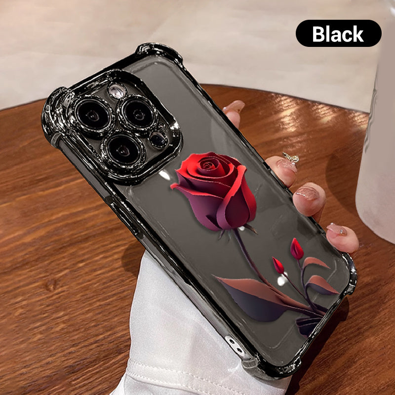 2025 HOT SALE🔥Anti-Drop Red Rose Etui na telefon do iPhone'a z serii 13-16