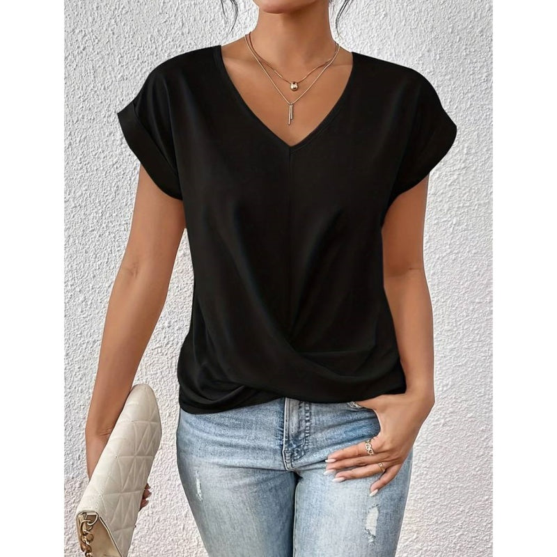 【S-2XL】👚Casualowa koszulka z krótkim rękawem dla kobiet