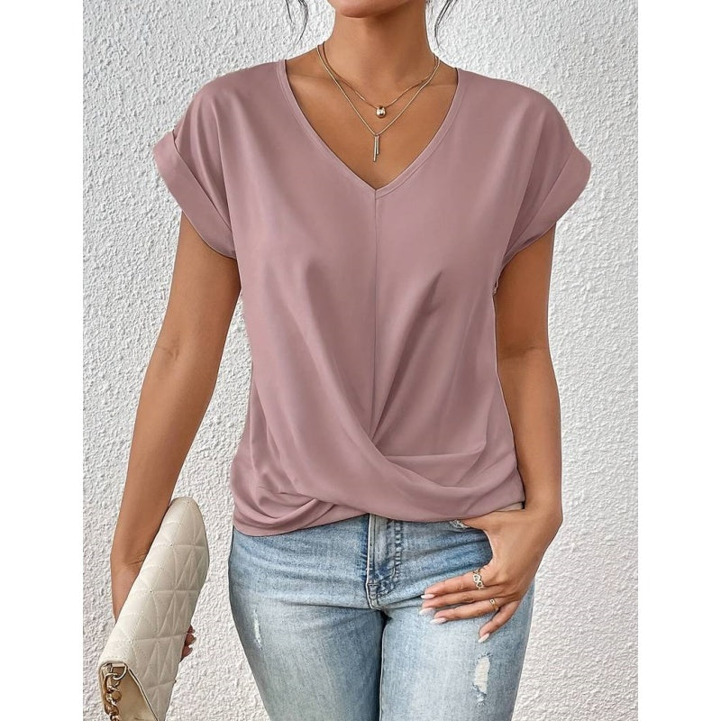 【S-2XL】👚Casualowa koszulka z krótkim rękawem dla kobiet