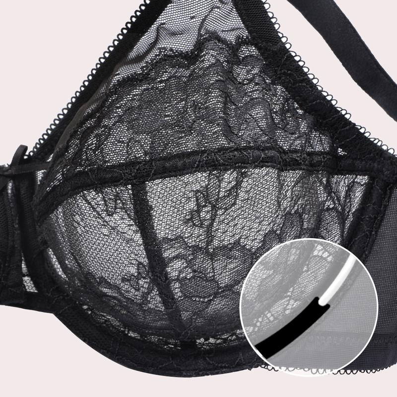 🔥👙Kobiecy komfortowy i stylowy koronkowy biustonosz o pełnym pokryciu