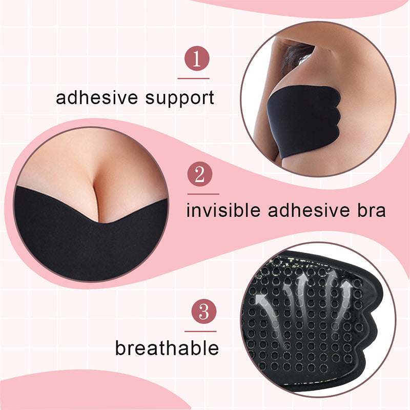 🔥👙Kup 3, a otrzymasz 3 gratis (6 szt.) Silikonowy niewidoczny biustonosz samoprzylepny typu push-up