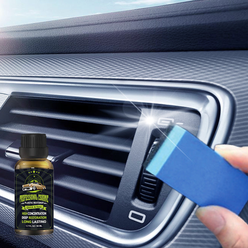 🚗✨Zestaw do ożywienia plastiku samochodowego! Przywróć blask dzięki powłoce ochronnej💎