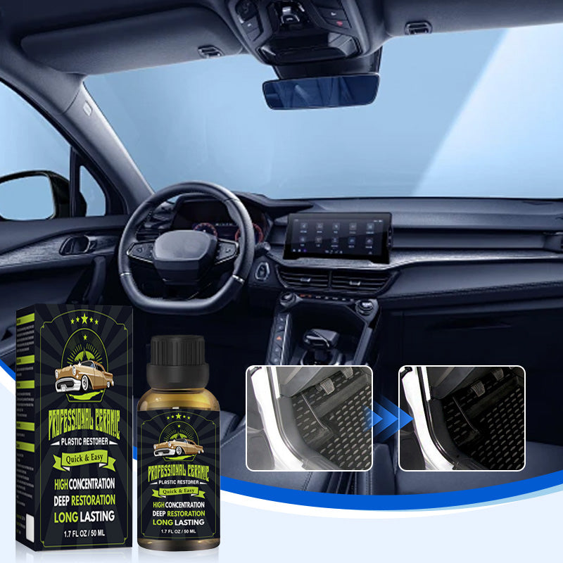 🚗✨Zestaw do ożywienia plastiku samochodowego! Przywróć blask dzięki powłoce ochronnej💎