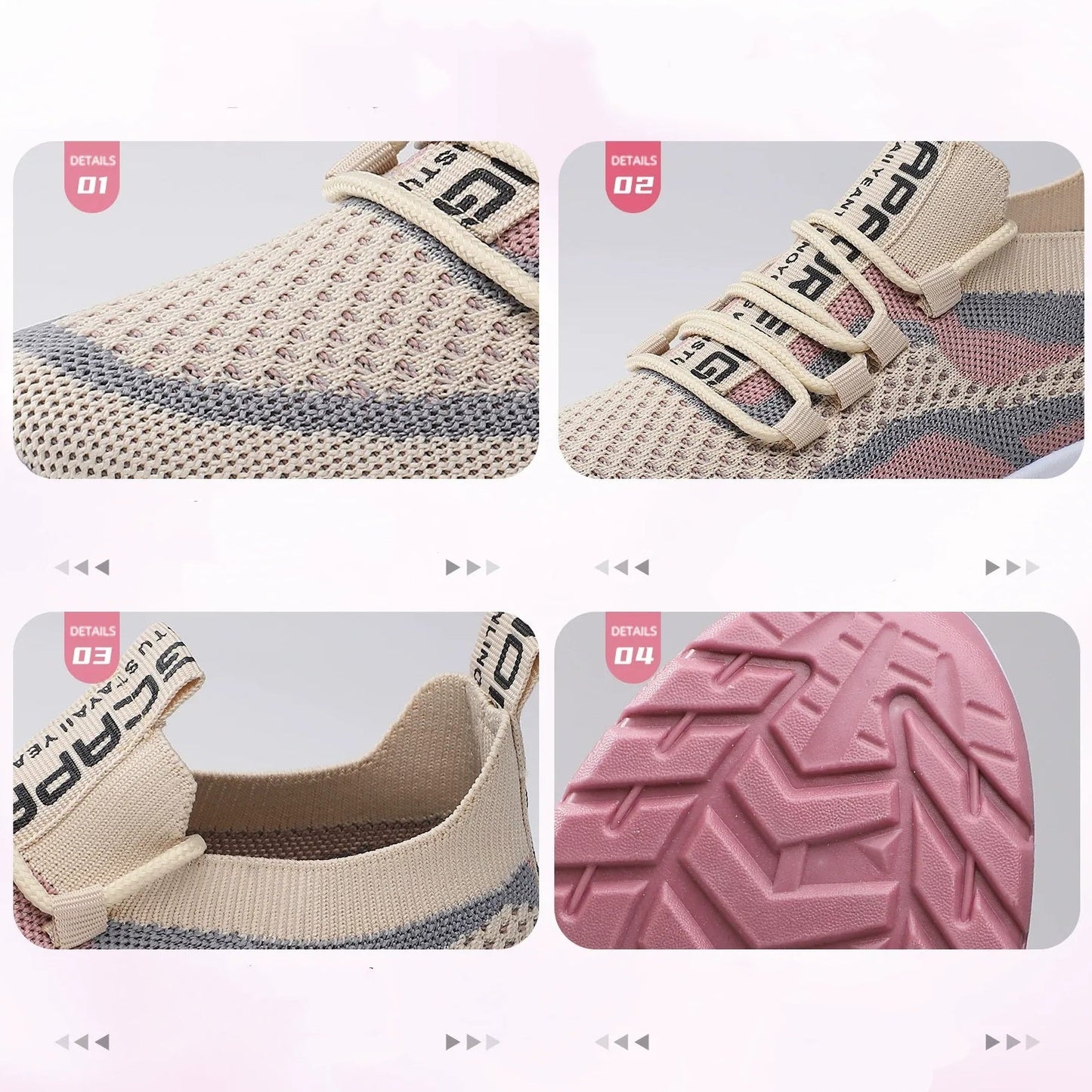 Wygodne buty do biegania z sznurowaniem dla kobiet