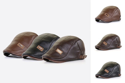 🤠Nowy modny skórzany beret