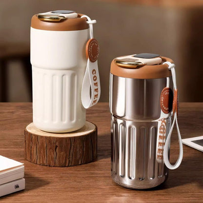 【🎅Świąteczna oferta przedsprzedaży】☕Kubek termiczny do kawy ze wskaźnikiem temperatury😍