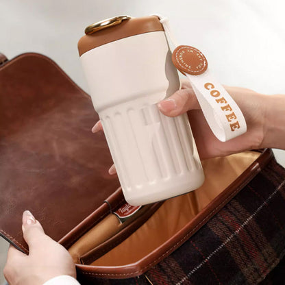 【🎅Świąteczna oferta przedsprzedaży】☕Kubek termiczny do kawy ze wskaźnikiem temperatury😍