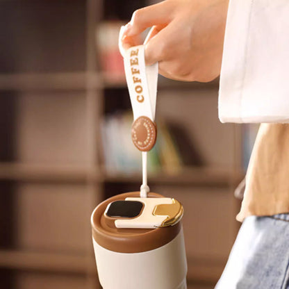 【🎅Świąteczna oferta przedsprzedaży】☕Kubek termiczny do kawy ze wskaźnikiem temperatury😍