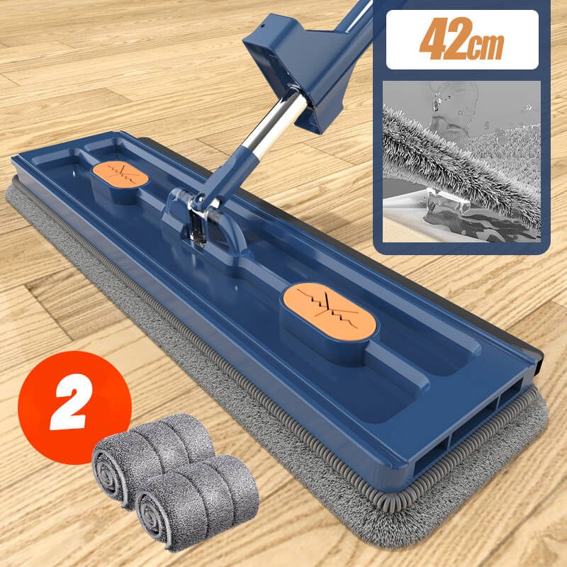 🧼🌀Ulepszony płaski mop szenilowy! 3 sekundy ssania + 180° do podłogi, zero martwych punktów 🚀