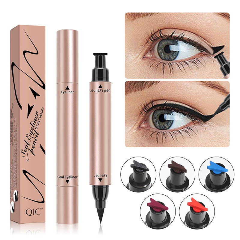 🎅Kup 1 i otrzymaj 1 gratis | Podwójny trójkątny eyeliner w płynie