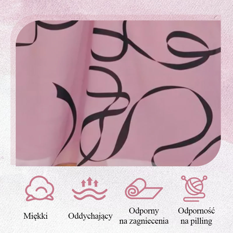 2025🌸Elegancka luźna sukienka midi z marszczonymi rękawami