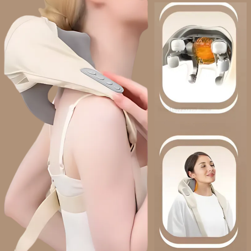 NeckMassager: Uspokajające Ciepło Relaksujący Masażer Szyi i Ramion