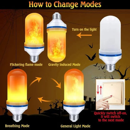 2023 UPGRADE LED FLAME LIGHT BULB Z efektem wykrywania grawitacji Importowane z Niemiec