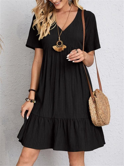 【S-3XL】💞Luźna, swobodna sukienka z wiązaniem w talii