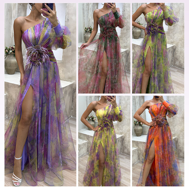 ✨【Slimming Wizard】Colorblock Mirage Dress ✨ |