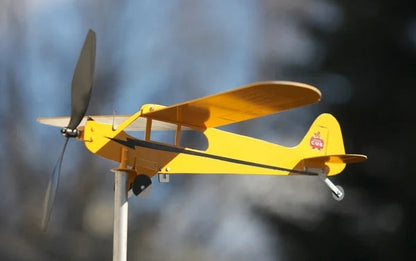 【Gorąca sprzedaż】Piper J3 Cub Samolot Weathervane - Prezenty dla miłośników latania