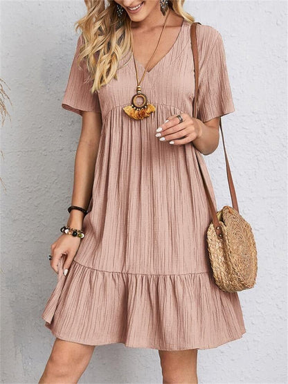 【S-3XL】💞Luźna, swobodna sukienka z wiązaniem w talii