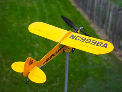 【Gorąca sprzedaż】Piper J3 Cub Samolot Weathervane - Prezenty dla miłośników latania