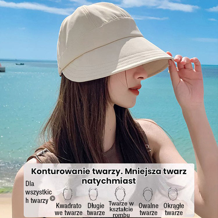 Kapelusz z ochroną UV bez makijażu (50% OFF)