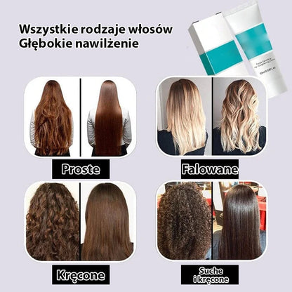 Keratynowy krem do prostowania włosów