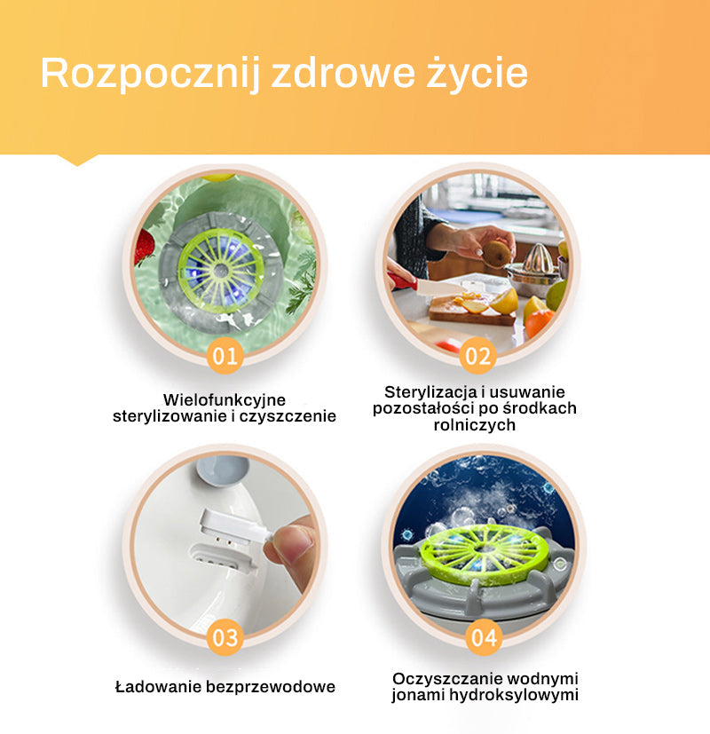 Efektywne przenośne myjki do owoców i warzyw