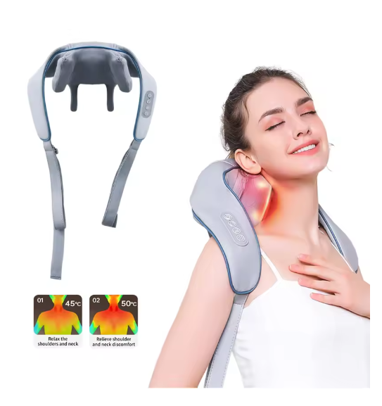 NeckMassager: Uspokajające Ciepło Relaksujący Masażer Szyi i Ramion