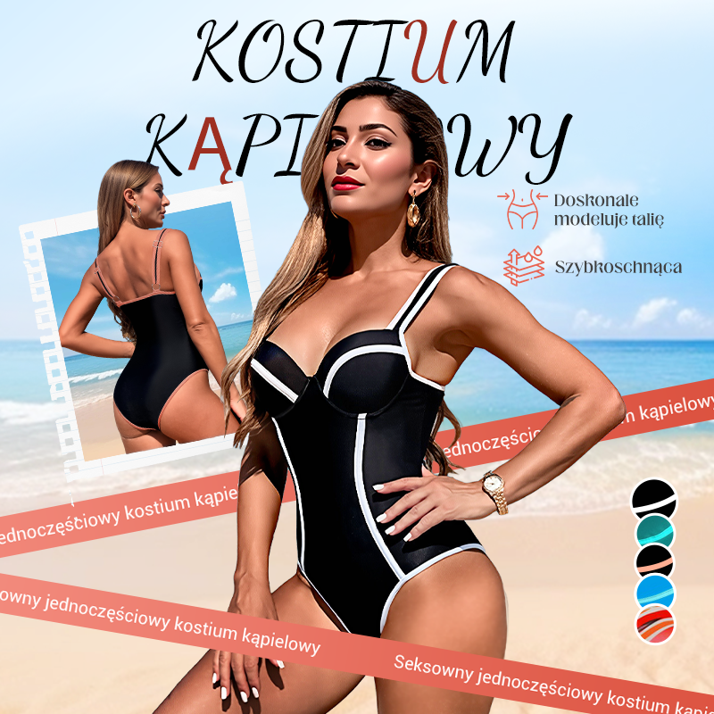 🔥🩱Seksowny jednoczęściowy strój kąpielowy dla kobiet