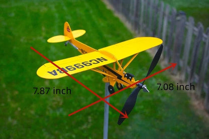 【Gorąca sprzedaż】Piper J3 Cub Samolot Weathervane - Prezenty dla miłośników latania