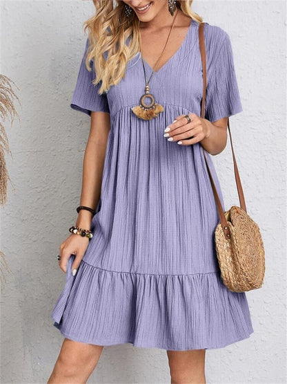 【S-3XL】💞Luźna, swobodna sukienka z wiązaniem w talii