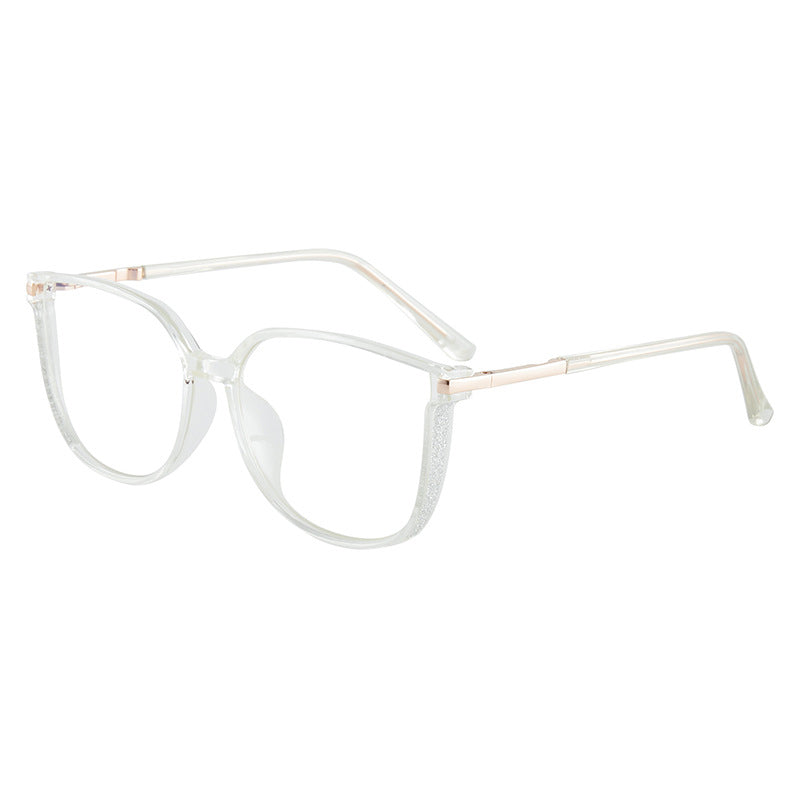Modne damskie okulary HD z dużą ramką chroniące przed niebieskim światłem