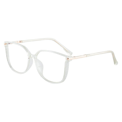 Modne damskie okulary HD z dużą ramką chroniące przed niebieskim światłem