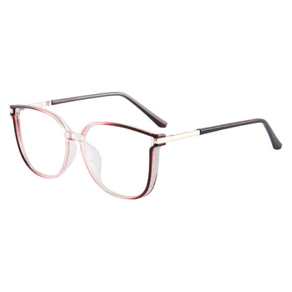 Modne damskie okulary HD z dużą ramką chroniące przed niebieskim światłem