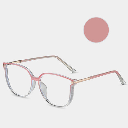 Modne damskie okulary HD z dużą ramką chroniące przed niebieskim światłem