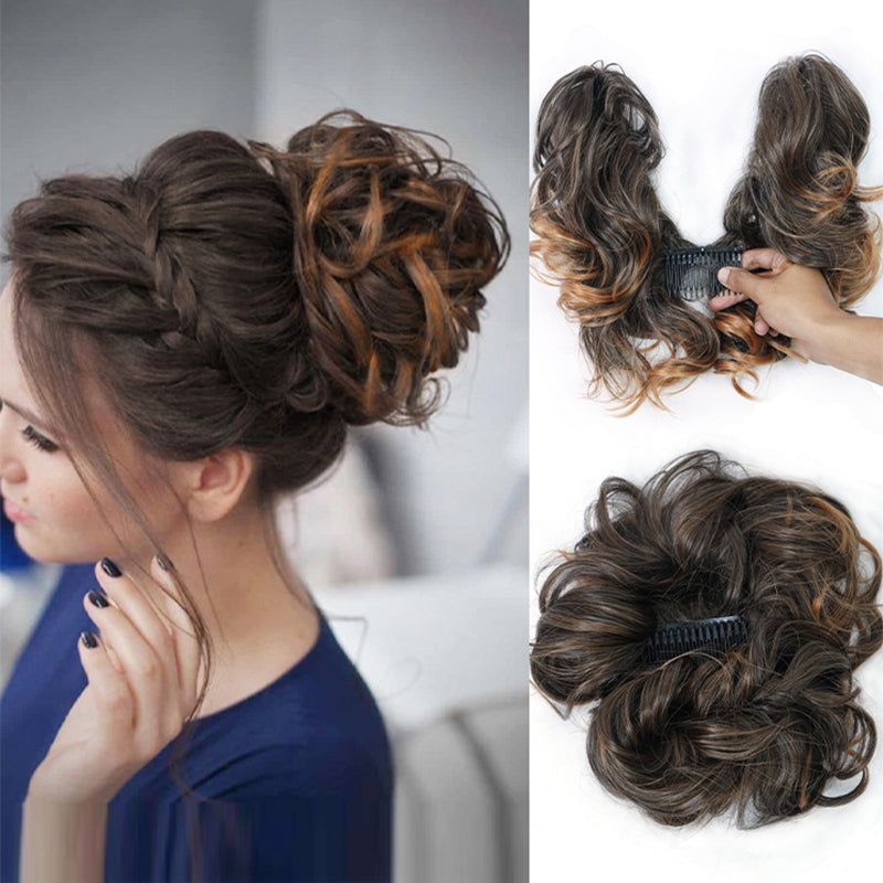 😍Zmieniaj fryzurę do woli✨Grzebień boczny do włosów Clip In Bun Akcesorium do włosów