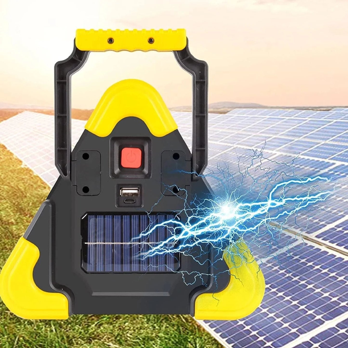 🔥Nowość 2025🔥 2-w-1 Trójkątne światło ostrzegawcze awaryjne zasilane energią słoneczną na poboczu drogi