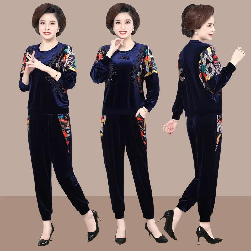 🔥Elegancki dwuczęściowy zestaw z nadrukiem