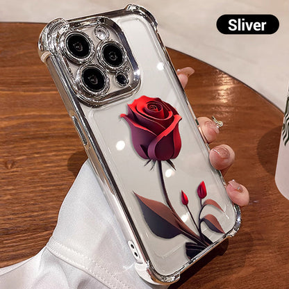 2025  HOT SALE🔥Anti-Drop Red Rose Etui na telefon do iPhone'a z serii 13-16