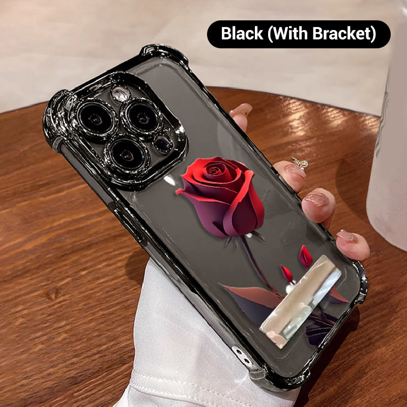 2025  HOT SALE🔥Anti-Drop Red Rose Etui na telefon do iPhone'a z serii 13-16