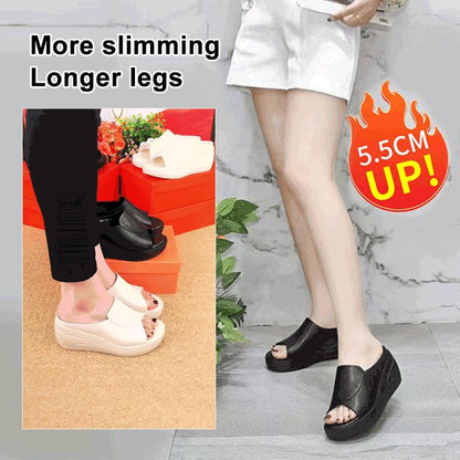 Erhöhung 5,5 CM Schrägabsatz Sandalen