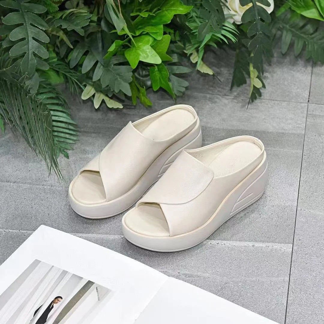 Erhöhung 5,5 CM Schrägabsatz Sandalen