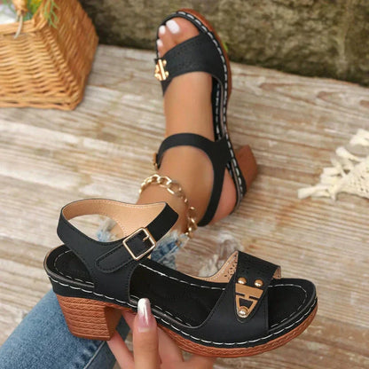 👡Letnie sandały damskie na wysokim obcasie