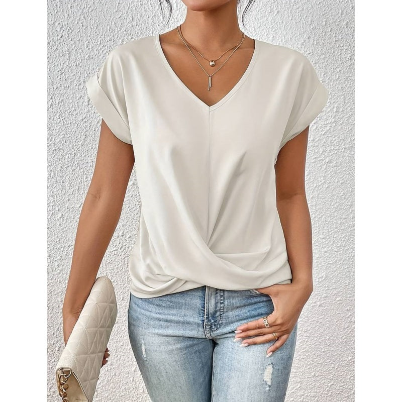【S-2XL】👚Casualowa koszulka z krótkim rękawem dla kobiet