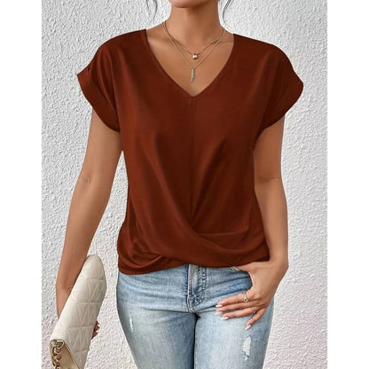 【S-2XL】👚Casualowa koszulka z krótkim rękawem dla kobiet