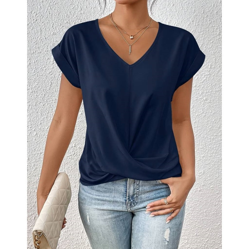【S-2XL】👚Casualowa koszulka z krótkim rękawem dla kobiet