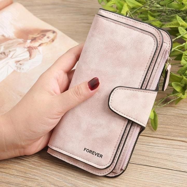 Retro Glamourowe Portfele Damskie z Wieloma Przegródkami
